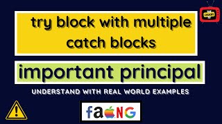 #8 Try with multiple catch blocks | Exception Handling in Java | #java