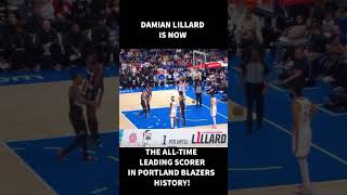 Damian Lillard Makes History as Portland Trail Blazers All-Time Leading Scorer! #viral #nba #ball