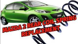 2010 MAZDA 2 REAR COIL SPRING REPLACMENT