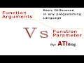 difference between arguments and parameters with example | Programming Basics | ATIBlog