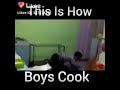 How boys cook