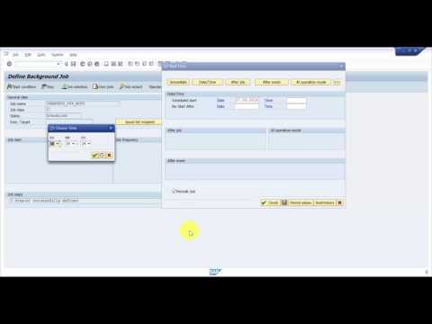 How to create a Background Job in SAP - SAP Batch Job Part 2 How to create a Background Job in SAP - SAP Batch Job Part 2