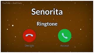 Senorita Ringtone | Senorita Song Ringtone | I love it when you call me senorita song ringtone #yt