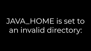Java :JAVA_HOME is set to an invalid directory:(5solution)