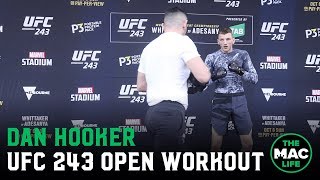 UFC 234 Open Workouts: Dan Hooker (Highlights)