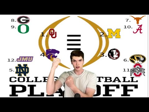 COLLEGE FOOTBALL PLAYOFF PREDICTIONS - WAY TOO EARLY - YouTube