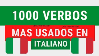 1000 verbos mas usados en ITALIANO PARTE 1