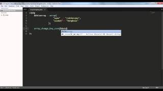 Tutorial Array Dalam PHP array change key case