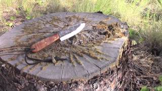 ML Knives Bushcraft Knife - Practical Bushcraft Knife with an Old World Feel