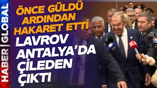Lavrov Antalya'da Çileden Çıktı: Macron Sorusuna Önce Güldü Ardından Böyle Hakaret Etti