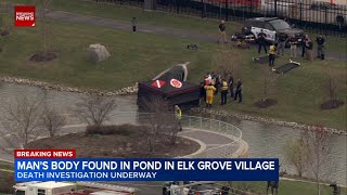 Death investigation underway after body found in retention pond in Elk Grove Village, police say