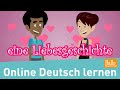 Daniel und Tina verlieben sich | Deutsch lernen mit einfachen Geschichten | @hallodeutschschule