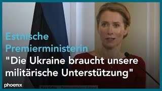 US-Außenminister Blinken mit estnischer Premierministerin Kaja Kallas zum russischen Angriffskrieg