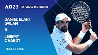 Daniel Elahi Galan v Jeremy Chardy Extended Highlights | Australian Open 2023 First Round