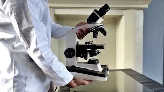 How to use a Compound Microscope| Binocular brightfield microscope