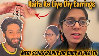 Earring Kaise Banaye 😍 DIY Earring | Mere Baby Ki Sonography | HUDA DIY & vlogs