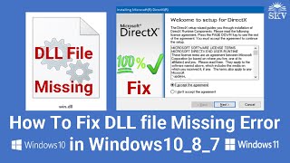 Fix DLL File Missing Error On Windows 10/11 | How to Restore Corrupted DLL File in Windows 11/10/8/7