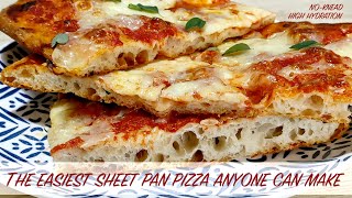 The EASIEST sheet pan PIZZA anyone can make | All the (time-saving) tricks for perfect home baking