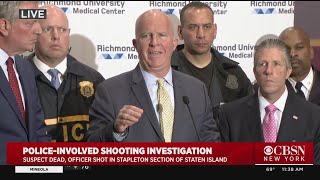 Mayor, NYPD Officials Address Police-Involved Shooting Investigation