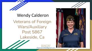 Wendy Calderon Post Commander VFW Post 5867