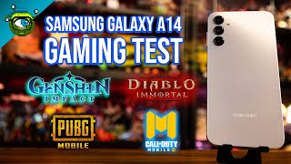 Samsung Galaxy A14 Gaming Test | Genshin Impact, PUBG: Mobile, COD: Mobile & Diablo Immortal