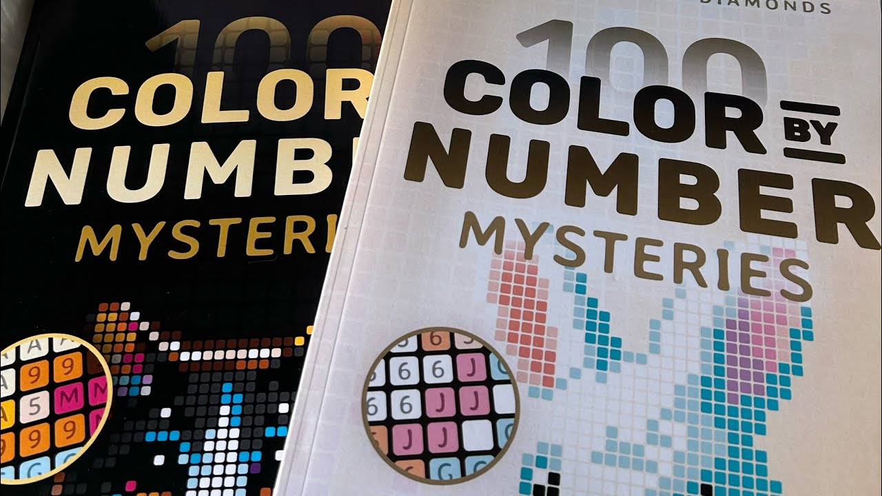 100 Color By Number Mysteries Coloring Book Pixel Colorist