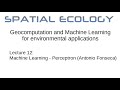 Lecture 12: Machine Learning - Perceptron (Antonio Fonseca)