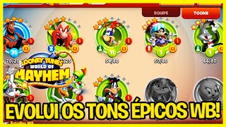 EVOLUI OS TOONS ÉPICOS EM DESTAQUE WB !!! - Looney Tunes Word of Mayhem Gameplay #39