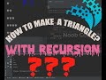 How to make a pattern with Recursion? Triangle with Python