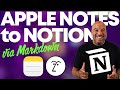Apple Notes to Notion: The Trick Nobody Tells You About