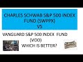 SCHWAB S&P 500 INDEX FUND VS (VOO) VANGUARD S&P 500 INDEX FUND