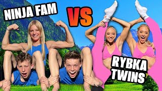 Ninja Kidz VS Rybka Twins Extreme Acro Gymnastics Challenge with HUGE Consequence!