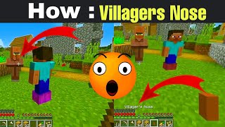 Villager craft Nose  Minecraft : Wait What