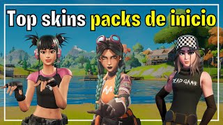 TOP DE TODAS LAS SKINS DE PACKS DE INICIO EN FORTNITE(DE LA PEOR A LA MEJOR)