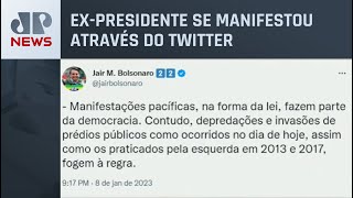 Bolsonaro fala sobre manifestações: “Repudio acusações sem provas a mim atribuídas"