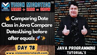 🔥 Comparing Date Class in Java | Compare Dates Using before after equals 🚀 ✨