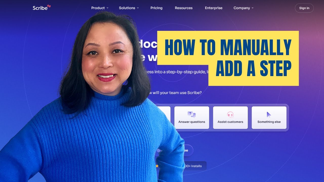 Scribe Tutorial How To Manually Add A Step Youtube