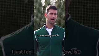 Djokovic says his biggest rival is STILL Nadal 👀 #shorts