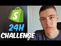 I Tried Shopify Dropshipping For 24H (Insane Results)