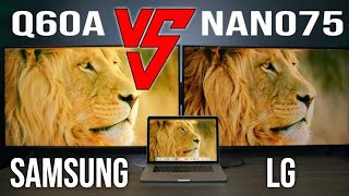 Samsung Q60A vs LG Nano 75 4K TV Comparison