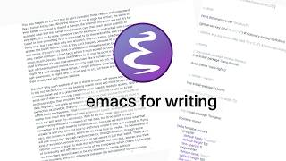my minimalist emacs setup for writing