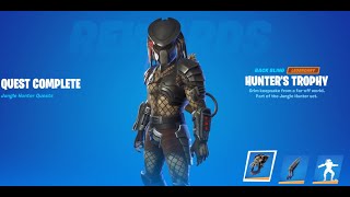 Unlocking Predator Skin With Built-In Bio Helmet Online Emote - Complete Jungle Hunter Set Gameplay.