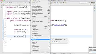 Day-9 #Write file using #FileOutputStream in #Java.