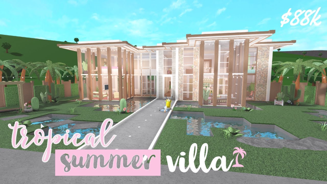 Bloxburg Summer Mansion Speed Build Image To U Bloxburg Summer Mansion Speed Build Image To U