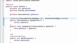 Java Hibernate Tutorial Part 15 - One to One Mapping