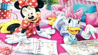 Minnie and Daisy playing! Adventures of Minnie mouse and Daisy duck. Minnie and Daisy puzzle. Disney