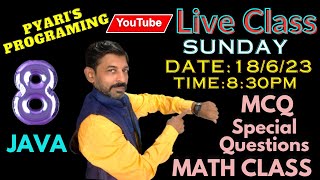Java Live 8 Math Library Methods | Number Program