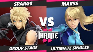 The Throne 2 - Spargo (Cloud) Vs. Marss (ZSS, Snake) Smash Ultimate - SSBU