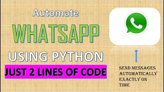 Automate WhatsApp message | Hack WhatsApp | WhatsApp trick | Learn Python | Python Project | Hindi