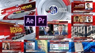After Effects Template: 4ch Breaking News Mega Pack | Premiere Pro & After Effects